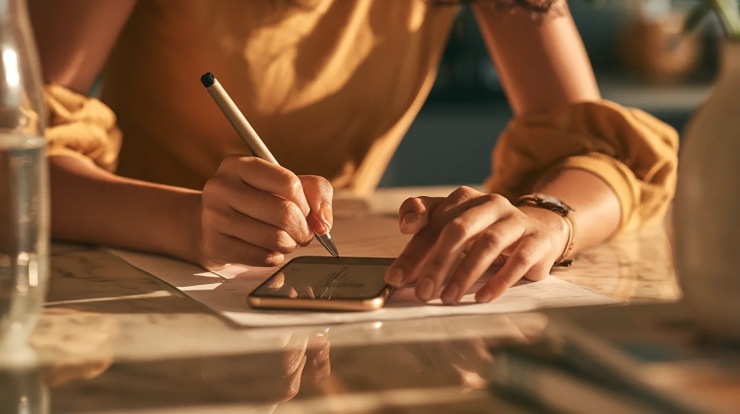 Filling out an emergency auto repair loan application